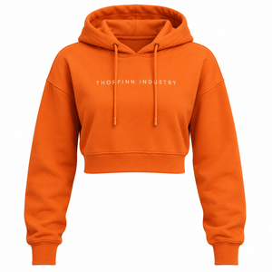 Women's <b>White</b> <b>Cropped</b> Hoodie <b>Long</b> <b>Sleeve</b> Letter Print Drawstring Hooded Sweatshirt Autumn Casual <b>Top</b> Cotton Fleece High Quality - Product Image 1