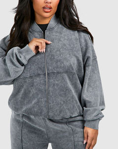 Women Fitted <b>Velour</b> Hooded Gym <b>Tracksuit</b> 2026 New Arrivals Long Sleeve Active Jogger Suit Training Sweatsuit - Product Image 6
