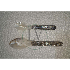 Cuillères modernes en nacre pour caviar, glace, café, desserts – Idéales pour les fêtes et cadeaux d'affaires – Fabriquées au Vietnam - Product Image 6