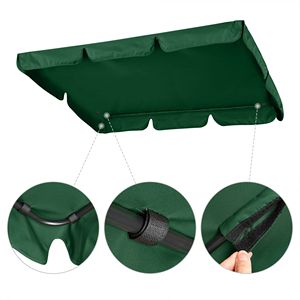 Auvent de remplacement ivoire 66x45 pouces pour balançoires de patio - Product Image 6