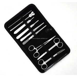 Kit avanzado de disección de laboratorio de 9 piezas Juego de herramientas quirúrgicas de acero inoxidable con tipo de clip para estudiantes de anatomía biológica OEM disponible - Product Image 2