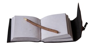 Árbol de la vida en relieve hecho a mano de cuero genuino diario libro de sombra en blanco libro de hechizos diario A5 cuaderno con C-Lock - Product Image 5