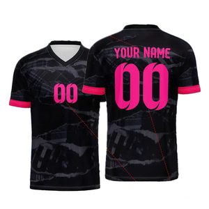 เสื้อฟุตบอลกีฬาใหม่ขายส่ง, เสื้อฟุตบอลพิมพ์โลโก้ตามสั่ง, เสื้อฟุตบอลระบายอากาศแบบซับลิเมชั่น - Product Image 6