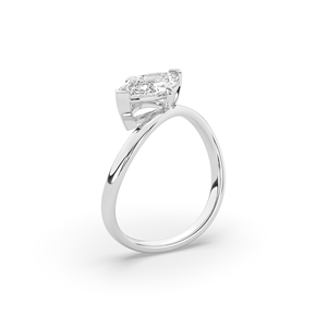 Anillo de Compromiso de Lujo con Diamante Cultivado en Laboratorio de 2.18 Quilates, Corte Único, Color D/E/F, Perforado con Láser, Certificado IGI, Ligero, Plata 925 - Product Image 5