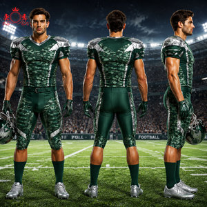 Uniforme de football vert pour hommes, impression par sublimation, polyester respirant, uniformes d'équipe pour adultes - Product Image 6