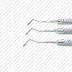 ชุดเครื่องมือขูดหินปูนทางทันตกรรมคุณภาพสูง 3 ชิ้น ขนาด 1.2 มม. 1.5 มม. 2 มม. ปลายสองด้าน ทำจากสแตนเลส สำหรับการรักษารากฟันและกำจัดฟันผุ - Product Image 3