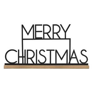 Letrero navideño personalizado en color negro metálico para decoración navideña al mejor precio - Product Image 1