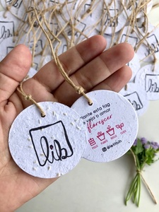 Hot Selling Plantable Gift Tags Paper Hang Tags for Wedding Invitations Paper Gift Tags with Printing & String Wedding Tags 2026 - Product Image 4