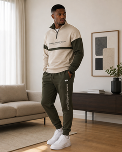 Conjunto de Pantalones y Sudadera Deportiva para Hombre de Khawaja Rafique Ullah Enterprises, Formal, 100% Algodón, Manga Larga, con Botones de Cuerno, para Primavera - Product Image 4