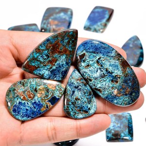 Pierre précieuse naturelle d'azurite de qualité supérieure pour la fabrication de bijoux (bague, pendentif, bracelet) par Bhuvah Gemstone - Product Image 3