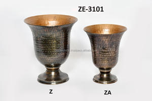 แจกันดอกไม้อลูมิเนียมชายฝั่งสุดหรูตั้งโต๊ะประดับบ้าน - Product Image 4