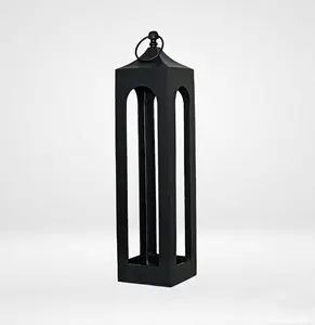 Low Price Classic Aluminum Tall Candle Lantern Home Garden Farmhouse Hanging Lantern For Decoration Candle Pillar Holder