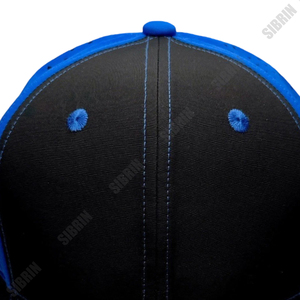 SIBRIN <b>Black</b> Blue Laser Perforated Sports <b>Cap</b> Curved Brim Running Hat Dry Fit Athletic Tennis Golf Headwear Adjustable - Product Image 2