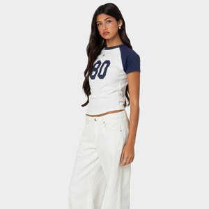 Maillot de football américain blanc et bleu le plus vendu, personnalisable avec logo, nom d'équipe, numéro de joueur, tailles XS-7XL, OEM, coupe courte - Product Image 3