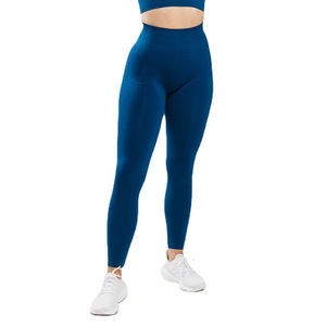 Pantalones deportivos de cintura alta con malla fruncida para mujer, levanta glúteos, pantalones de fitness, pantalones de yoga con efecto piel desnuda y realce de glúteos - Product Image 3