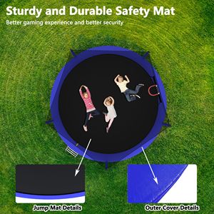 Trampolino Sportivo da 14 Piedi con Rete di Protezione, Trampolini Ricreativi per Uso Esterno e Interno - Product Image 4