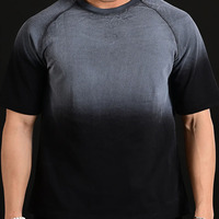 Camiseta de cuello redondo de algodón 100% de corte holgado, estilo vintage, con lavado ácido, estampado 3D de espuma personalizado y efecto puff en la parte delantera para hombre.