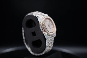 Montre Moissanite à taille brillante VVS1, carrée, style antique, hip-hop, luxe, quartz, mode, affaires, cadran en verre, collection pour hommes - Product Image 5