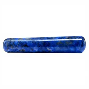 Varita Yoni Tallada en Sodalita Natural de 11 cm, Piedra Preciosa Azul Pulida y Lisa, Herramienta de Bienestar para Ejercicios de Kegel del Suelo Pélvico, Venta al por Mayor para Mujeres - Product Image 1