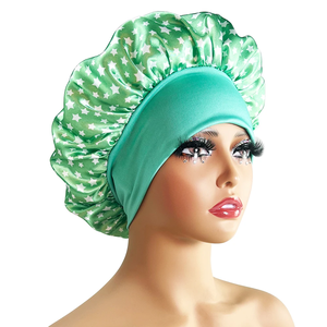 Nouveau bonnet en satin de soie pour dormir la nuit, pour femmes aux cheveux bouclés ou tressés, imprimé multi-styles - Product Image 1
