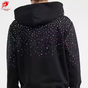 เสื้อฮู้ดดี้ผู้ชายประดับเพชรเทียมขายดี สวมใส่สบาย ใส่ได้ทุกวัน มีสินค้าพร้อมส่ง - Product Image 5