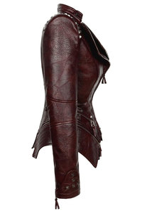 Chaqueta de Punto de Cuero Genuino para Mujer, Logotipo Personalizado, Marca Privada, Transpirable, de Secado Rápido, Ropa de Abrigo de Moda para Invierno, OEM, ODM, Digital - Product Image 2