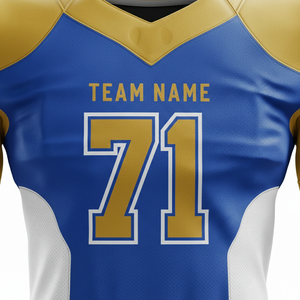 Uniforme de football américain style Pro 2026 unisexe à manches courtes, maillot d'équipe personnalisé avec logo et couleur, imprimé, respirant, OEM ODM - Product Image 3