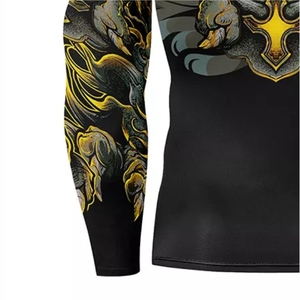 Rashguard pour homme confortable, respirant, anti-rides, au design unique, sublimé, léger, haute performance, grandes tailles. - Product Image 4