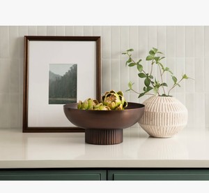 Bol décoratif en fer finition cuivre antique, centre de table moderne sur piédestal, pour mariage, baptême, Ramadan, Diwali, accent de décoration de luxe pour la maison - Product Image 2