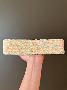 Sac de soirée de luxe pour femme, motif géométrique perlé, doublure en toile, fermeture à anneau, bandoulière unique, collection automne, design personnalisé - Product Image 2