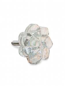 Pomo de Puerta Decorativo Moderno con Aspecto de Cristal Facetado Transparente, Shri Govind International, para Todas las Estaciones, para Sala de Estar y Hogar - Product Image 1