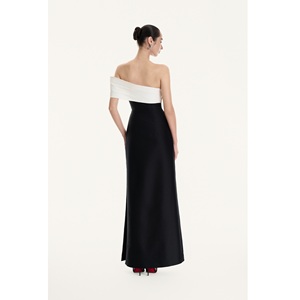 Vestidos Elegantes con MOQ Bajo, Nuevo Vestido Largo ISOLDE de Un Solo Hombro, Corte en A, 500 gramos, Vestidos de Noche de Lujo - Product Image 4