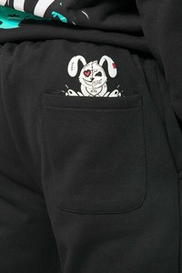 Sweat-shirt unisexe noir à capuche en molleton 100 % coton anti-plis, coupe classique, tricoté, décontracté, pour l'automne, avec logo frontal - Product Image 5