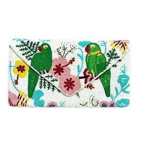 Bolsos de Mano Artesanales de Lujo de la India, Forma de Baguette, Hechos a Mano, con Cuentas de Vidrio Multicolores, Bolsos de Mano Casuales y Duraderos, Bolsos Promocionales - Product Image 1