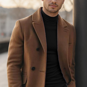 <b>Mens</b> <b>Turtle</b> High <b>Neck</b> Fashionwear Lightweight Cotton Spandex Stretchable Long Sleeve Top Fashionable Piece For All Season - Product Image 3