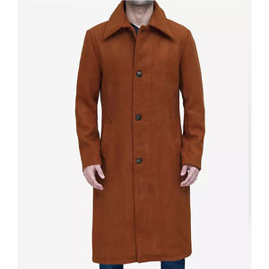 Abrigos Largos de Secado Rápido al por Mayor, Abrigo de Lana de Alta Calidad, Corte Entallado, Doble Botonadura, Cálido, Elegante y a la Moda para Invierno - Product Image 1