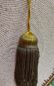 Pendentif décoratif à pompon en rayonne 100% avec franges pour accessoire de serrure de tiroir - Product Image 5