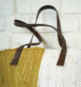 Bolso de Mano de Moda 2026, Estilo Bohemio, de Algodón y Yute Tricolor Tyntra, Ecológico, Abierto, para Uso Diario - Product Image 4