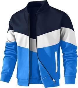 Unisex Casual Spring Satin Windbreaker 100% Cotton <b>Waterproof</b> Breathable <b>Thin</b> Athletic Varsity <b>Jacket</b> Customized Color Logo - Product Image 2