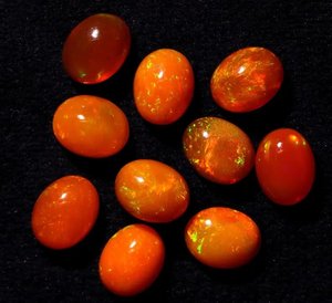 Natural Ethiopian Orange Opal Cabochon Lot Welo <b>Fire</b> Opal Loose Gemstone Jewelry Making Wholesale Bulk - Product Image 6