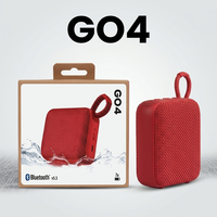 Haut-parleur portable GO4 4ème génération, design brique dorée, basses profondes, étanche IPX4, batterie intégrée pour les voyages et la maison