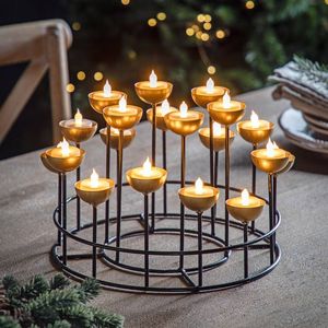 Nouveauté KRAFT WORLD CHI-209 Support de bougie en métal de qualité supérieure, fait à la main, durable, portable, écologique, décoration luxueuse - Product Image 6