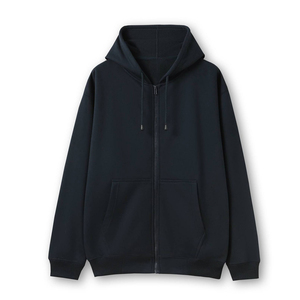 Sudadera con capucha de invierno para hombre, personalizada, con cremallera completa, bordada, de algodón grueso y forro polar, OEM ODM, estilo urbano, oversize, ecológica - Product Image 2