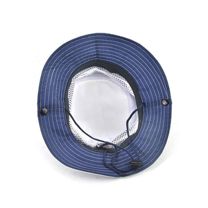 Chapeau de soleil unisexe pour l'extérieur, respirant, en maille, type Boonie, UPF50+, à large bord, pour la pêche et la randonnée, avec sangle de menton réglable, vente en gros - Product Image 6