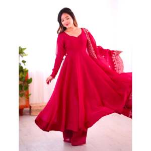 Robe de soirée fantaisie de créateur avec robe élégante Dupatta pour occasions spéciales - Product Image 2