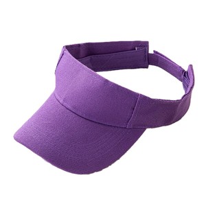 Visera de Sol Unisex de Algodón Liso, Ajustable, Parte Superior Abierta, para Deportes, Golf, Tenis, Correr, Protección UV, Color Beige - Product Image 5