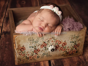 Panier de photographie pour nouveau-nés en bois massif, nouveau style, design moderne, écologique, réglable, cadeau de bienvenue - Product Image 2