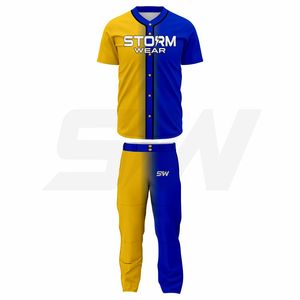 Maillot de baseball pour hommes le plus vendu, personnalisable avec logo, en polyester respirant et léger, pour équipe de softball - Product Image 1