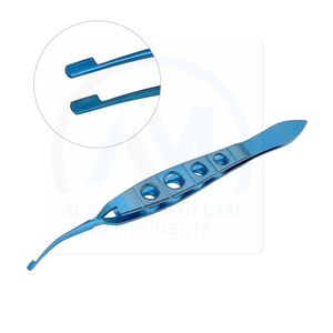 Pinzas para Cápsulas Al Mida Healthcare, Curvas, Instrumentos Quirúrgicos Oftálmicos Microquirúrgicos, Pinzas Delicadas de Acero Inoxidable, Instrumento con Certificación CE - Product Image 4
