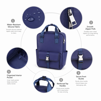 Sac à dos pour ordinateur portable ignifuge et imperméable avec logo personnalisé, grande capacité, décontracté, pour voyages et école, compatible avec les ordinateurs portables de 15,6 pouces